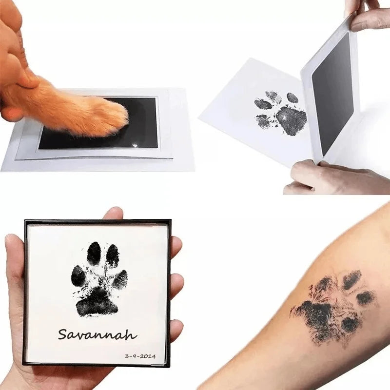 Dog Paw Print Ink Pad - Touchless Ink Pad - Footprint Pad For Memorial
