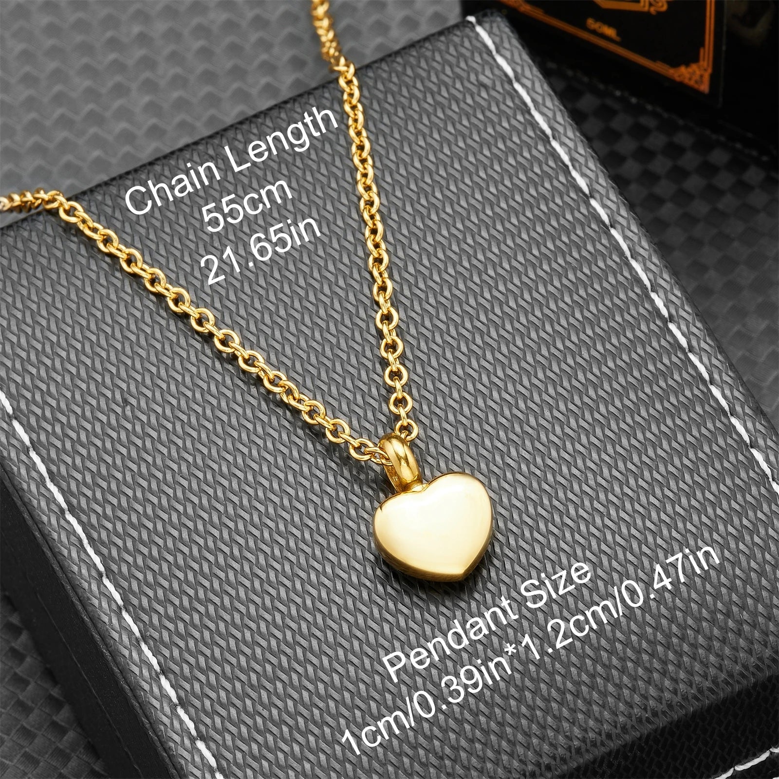 Dog Heart Memorial Urn Pendant - Stainless Steel Cremation Jewelry for Dog Ashes