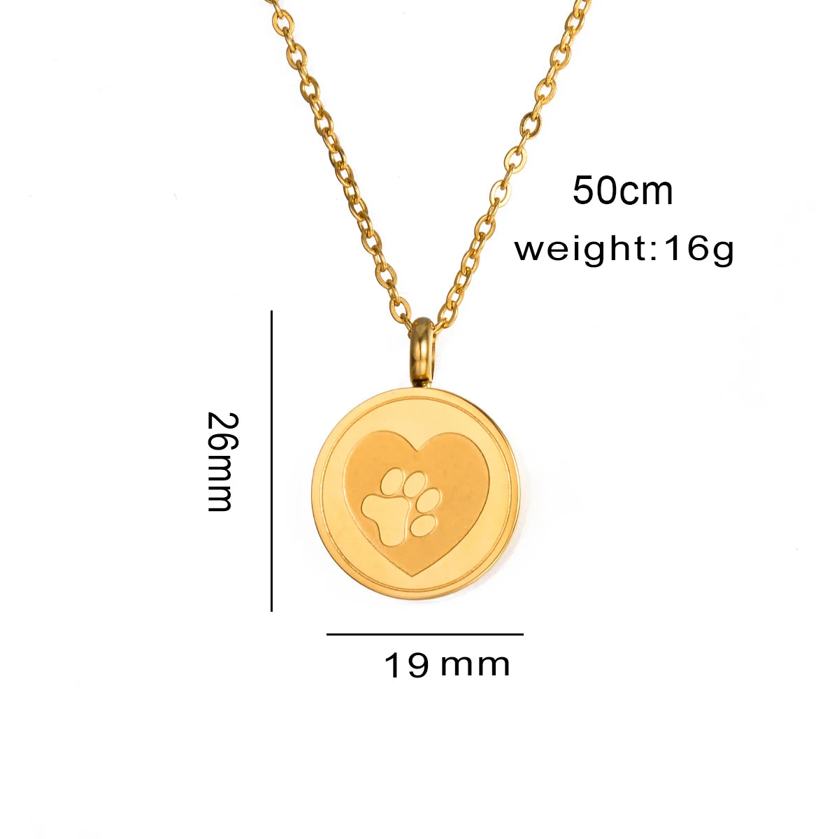 Dog Paw Print Heart Cremation Urn - Locket Necklace Hold Dog Ashes