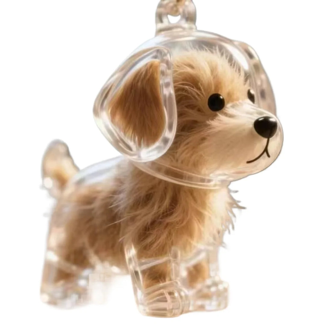 Dog Fur Keepsake Pendant for Keychain -  Puppy Hair Storage Container for Pet Lovers